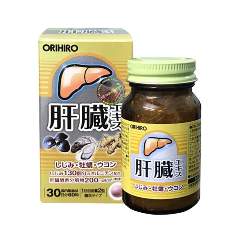 Thực phẩm chức năng Viên uống bổ gan, giải độc gan Orihiro Nhật Bản 60 viên